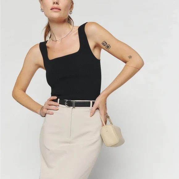 Reformation Julia Ribbed Knit Tank - Picture 4 of 9